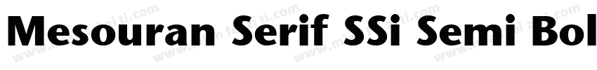 Mesouran Serif SSi Semi Bold字体转换
